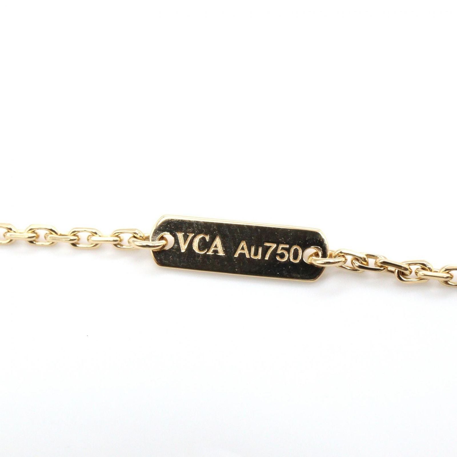 Van Cleef & Arpels Necklace Vintage Alhambra Turquoise 37.5 42 cm 18k — view 3