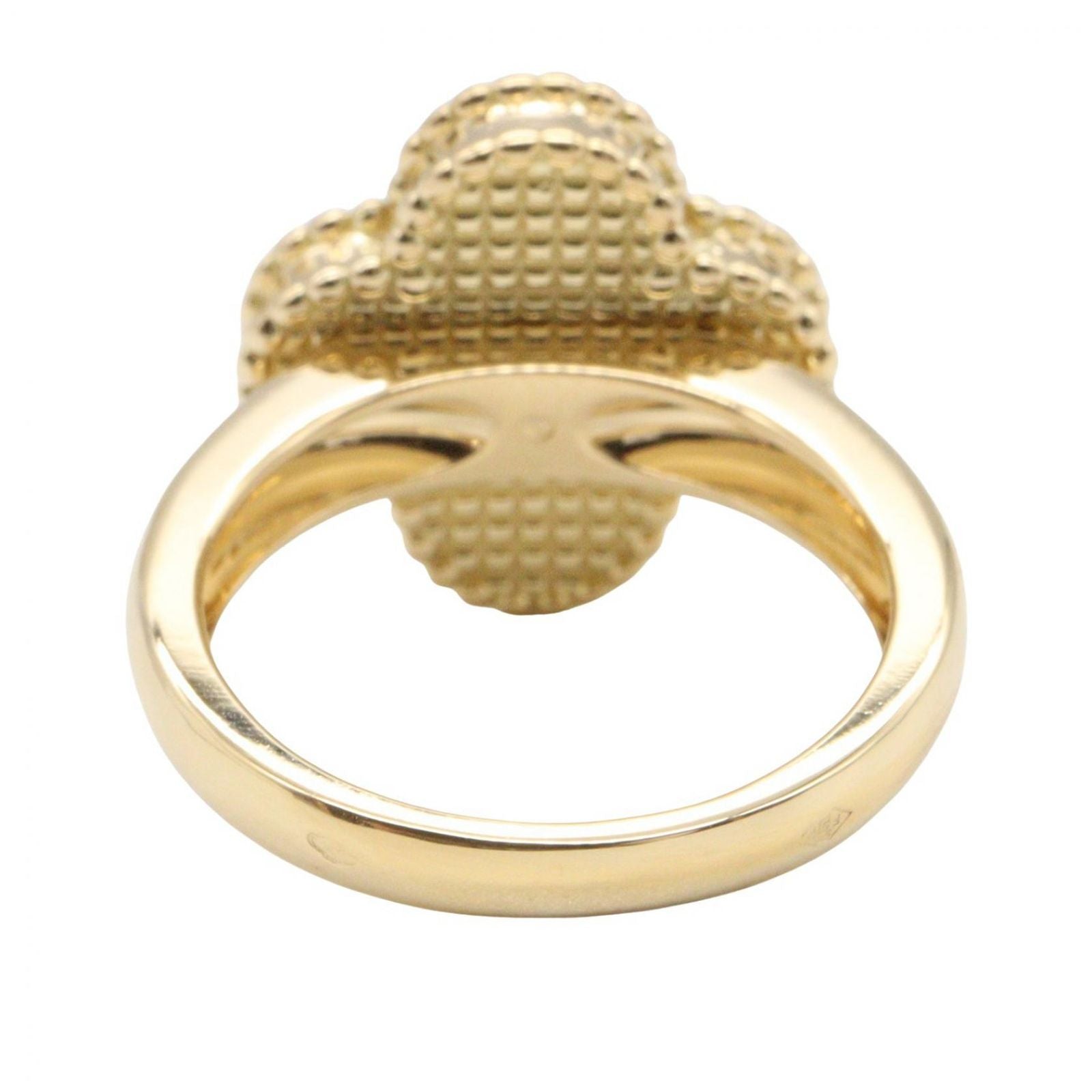 Van Cleef & Arpels Ring Vintage Alhambra Onyx 18k Diamond — view 3
