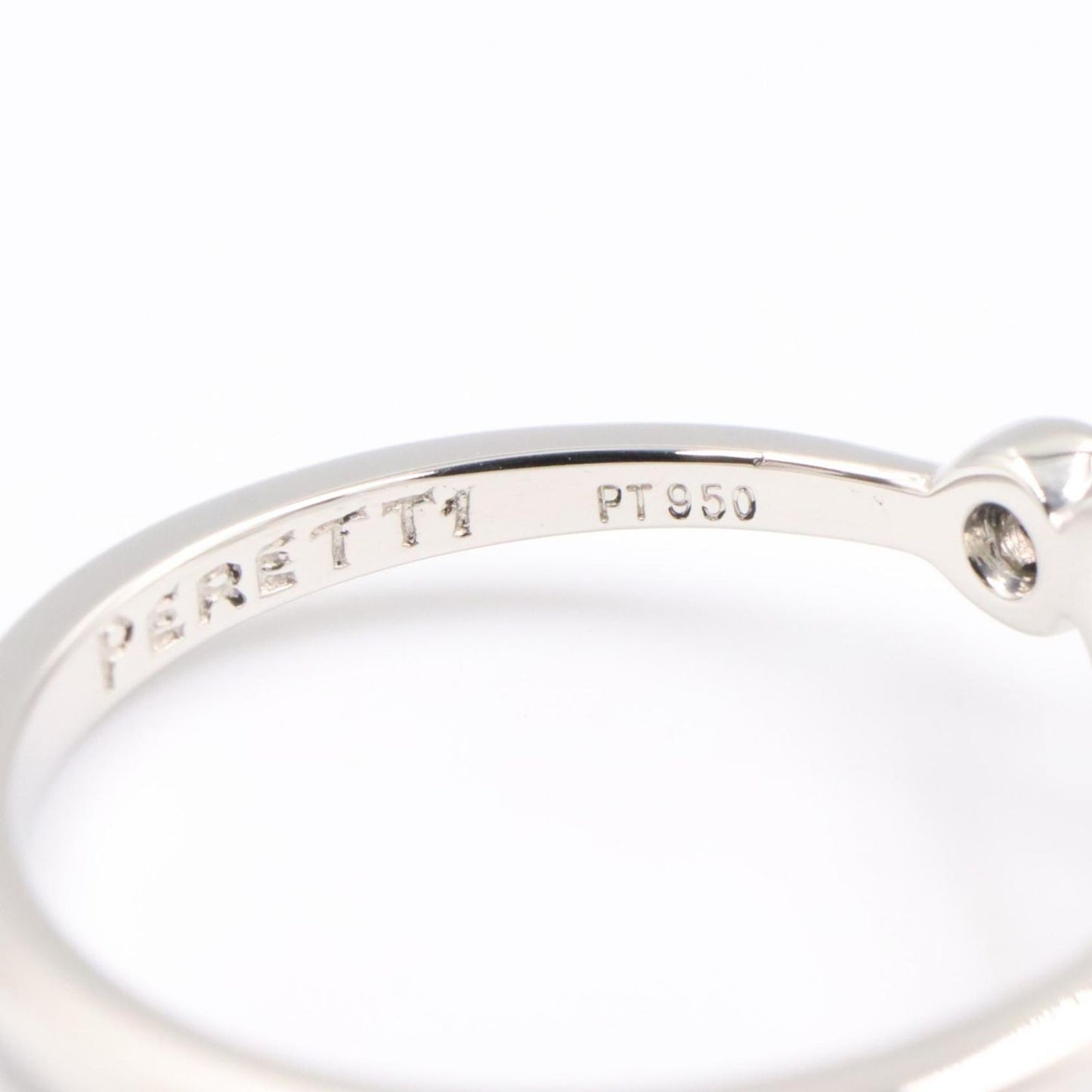 Tiffany & Co Ring Open Heart Platinum Diamond — view 5