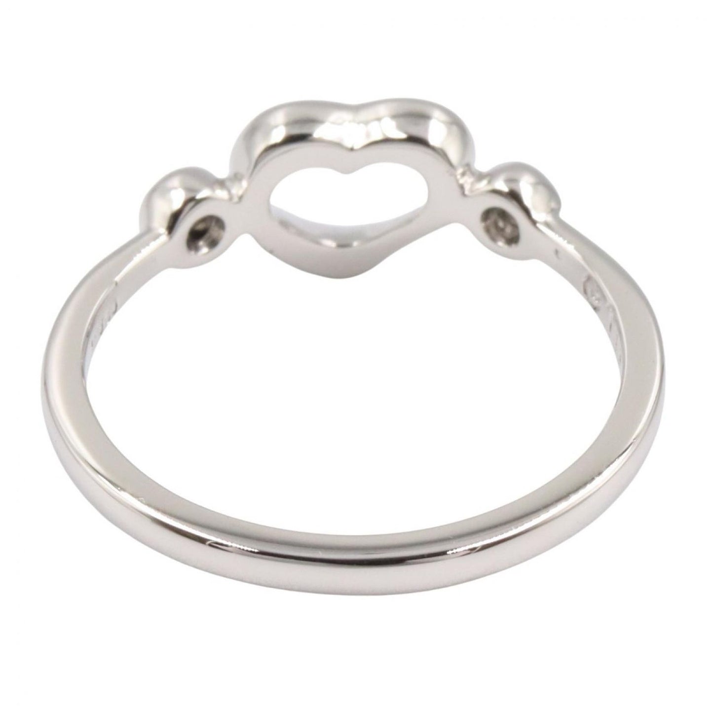 Tiffany & Co Ring Open Heart Platinum Diamond — view 3