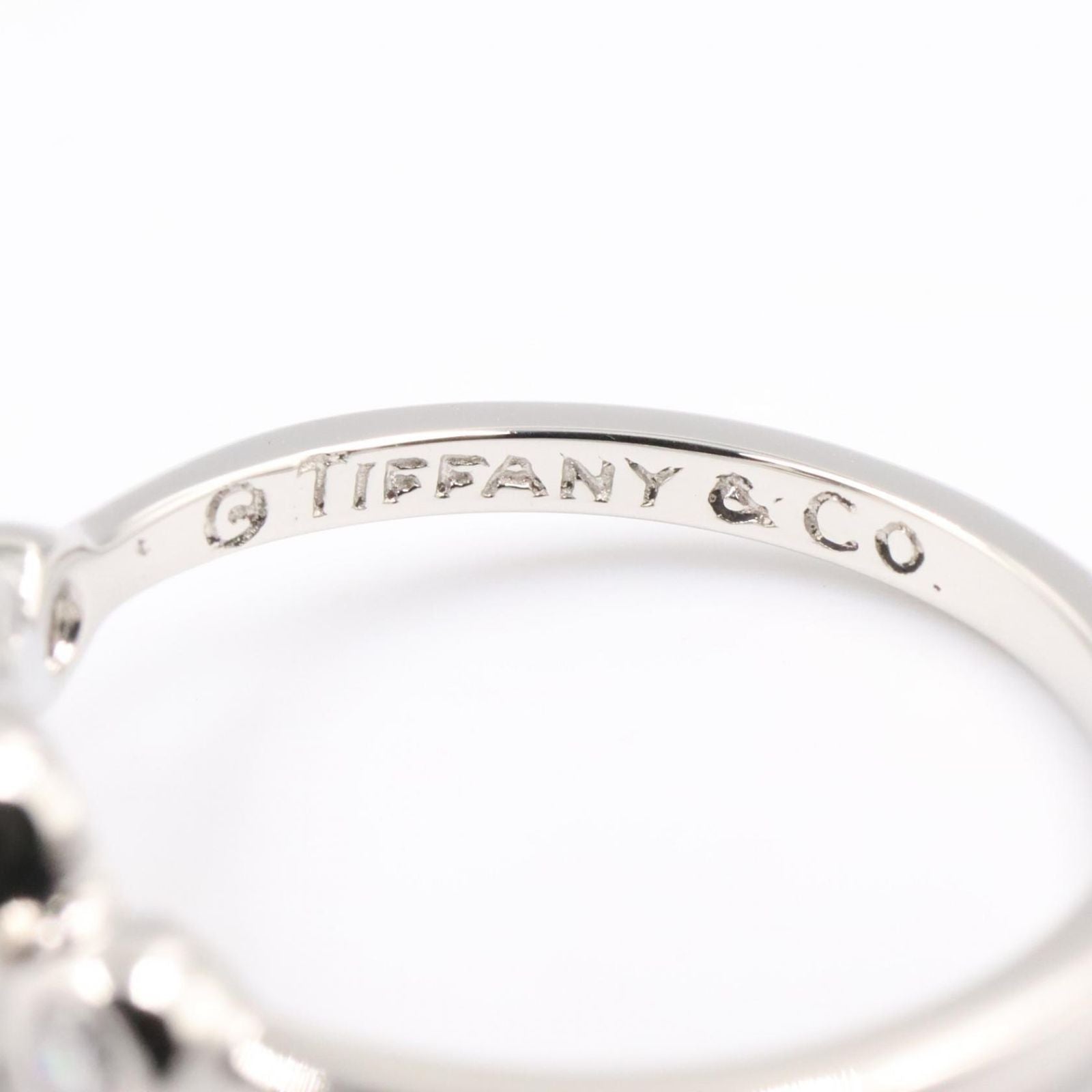 Tiffany & Co Ring Open Heart Platinum Diamond — view 4