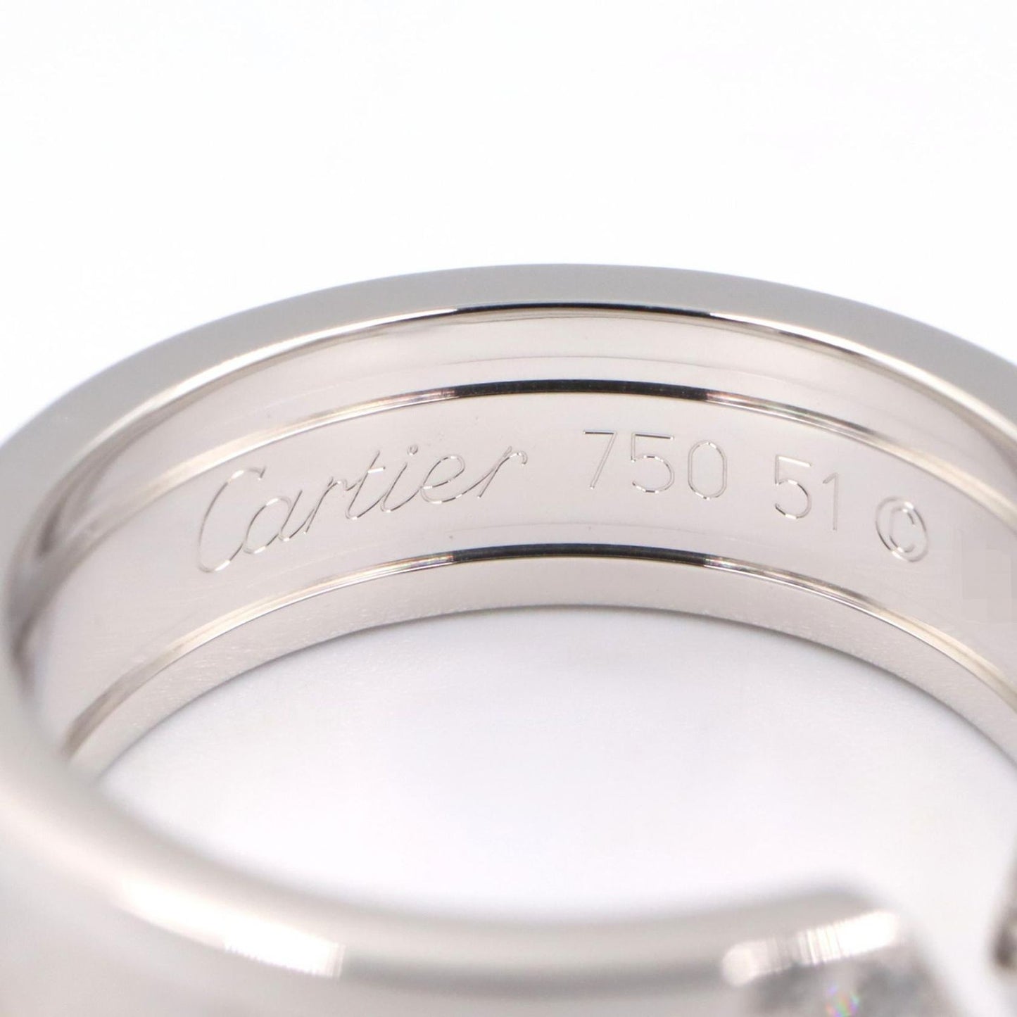 Cartier Ring C2 Diamond 18k White Gold — view 4