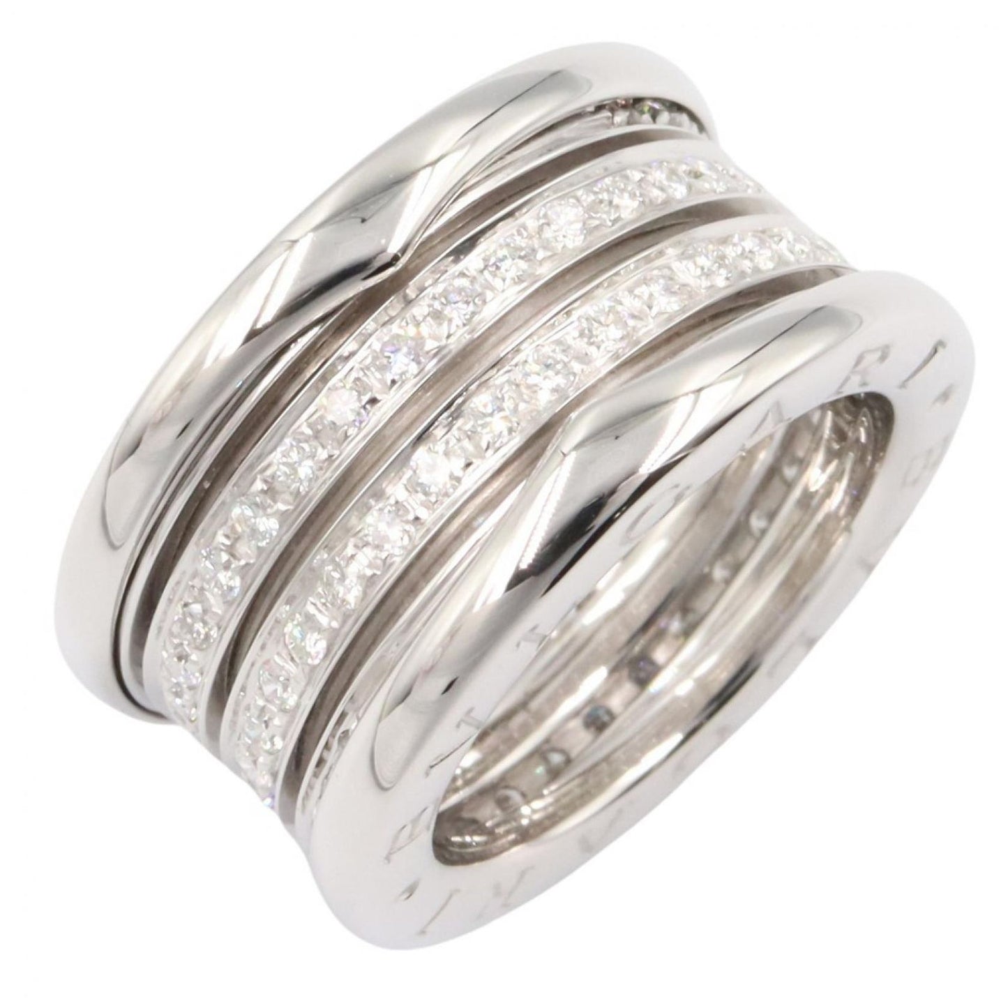 Bvlgari Ring Diamond Band 18k White Gold