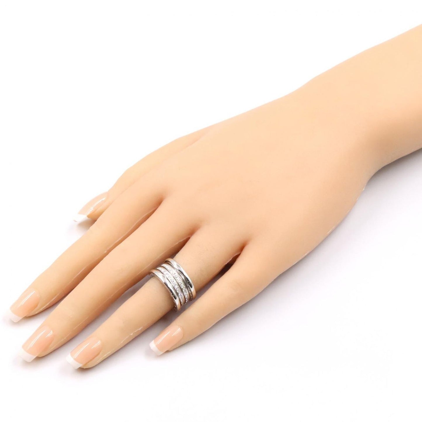 Bvlgari Ring Diamond Band 18k White Gold — view 8
