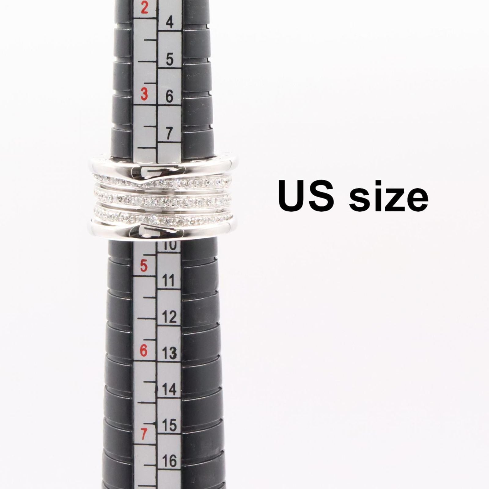 Bvlgari Ring Diamond Band 18k White Gold — view 6