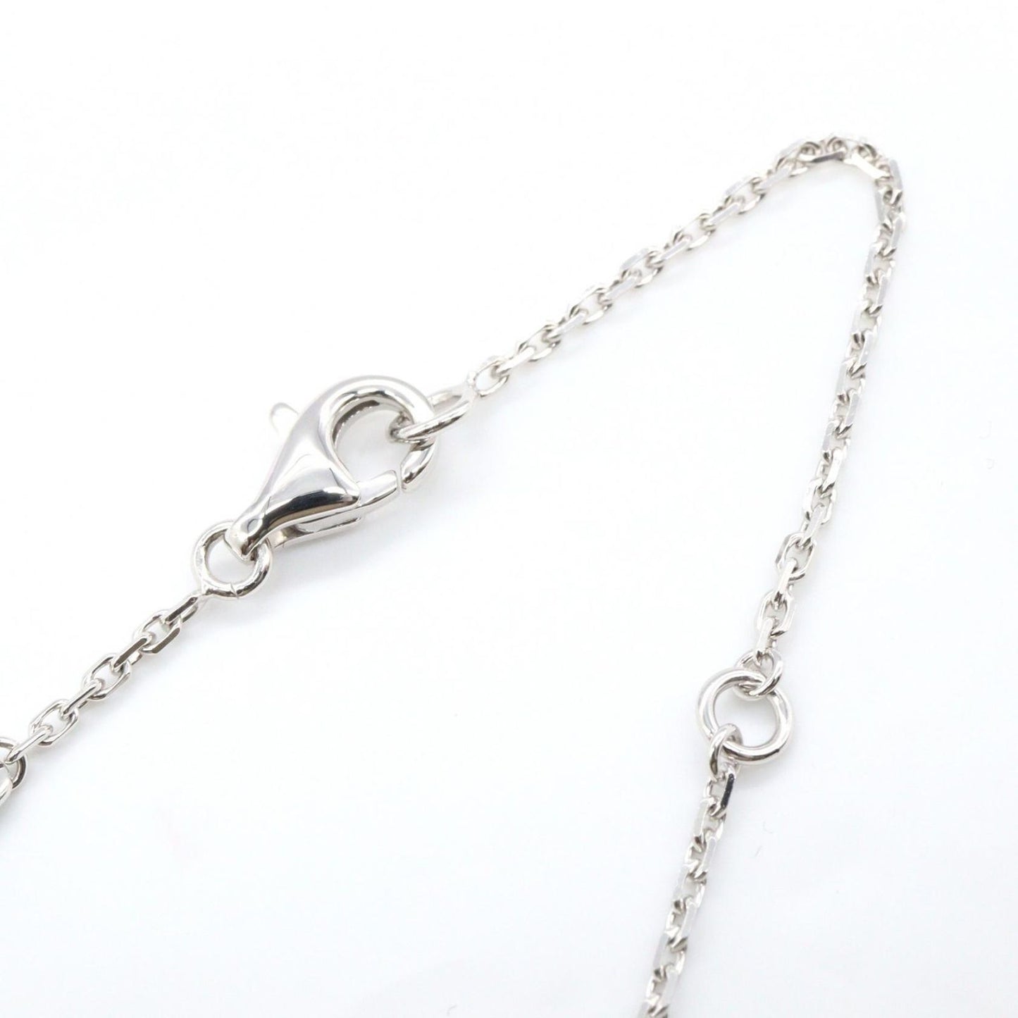 Van Cleef & Arpels Necklace Vintage Alhambra Turquoise 37 41.5 cm 18k White Gold — view 4