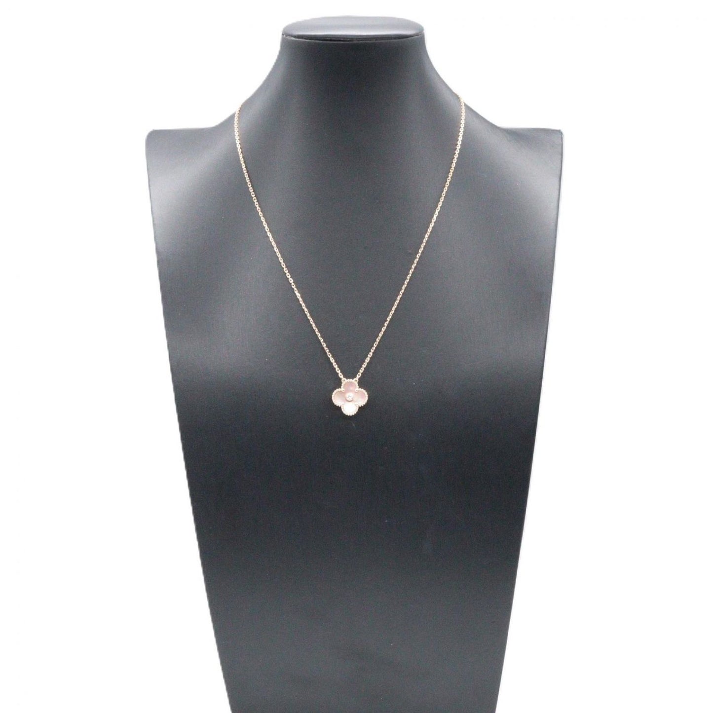 Van Cleef & Arpels Necklace Vintage Alhambra Pink Mother of Pearl 37 41.5 cm — view 7