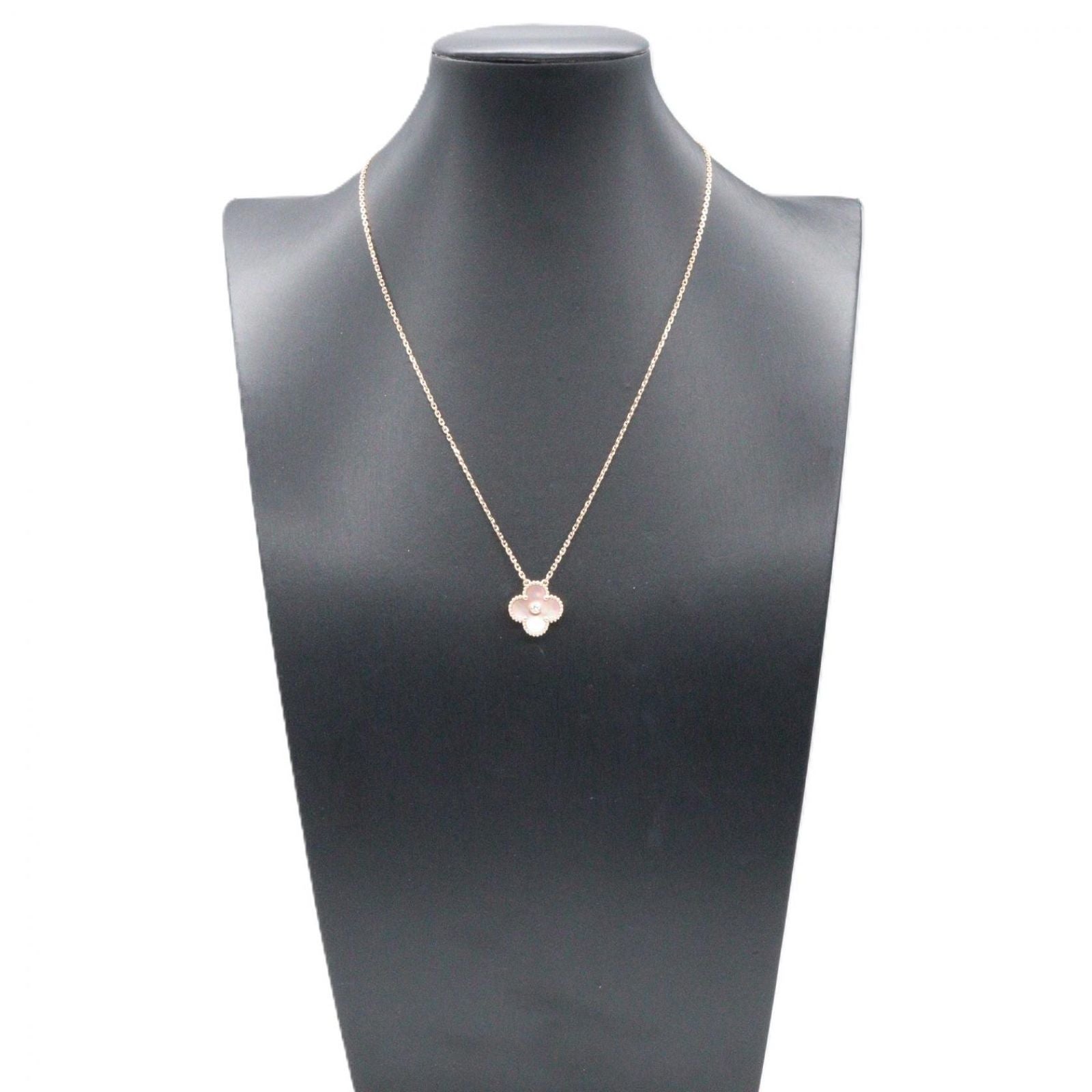 Van Cleef & Arpels Necklace Vintage Alhambra Pink Mother of Pearl 37 41.5 cm — view 7