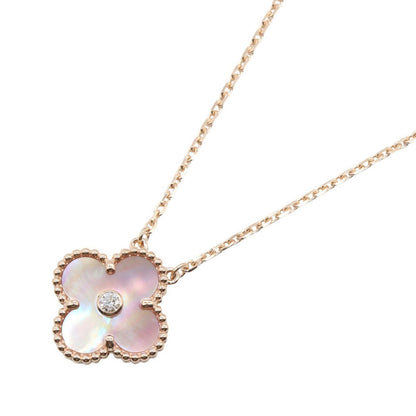 Van Cleef & Arpels Necklace Vintage Alhambra Pink Mother of Pearl 37 41.5 cm