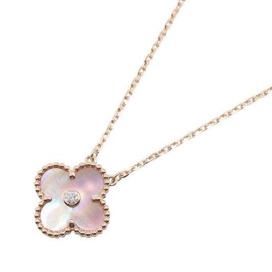 Van Cleef & Arpels Necklace Vintage Alhambra Pink Mother of Pearl 37 41.5 cm