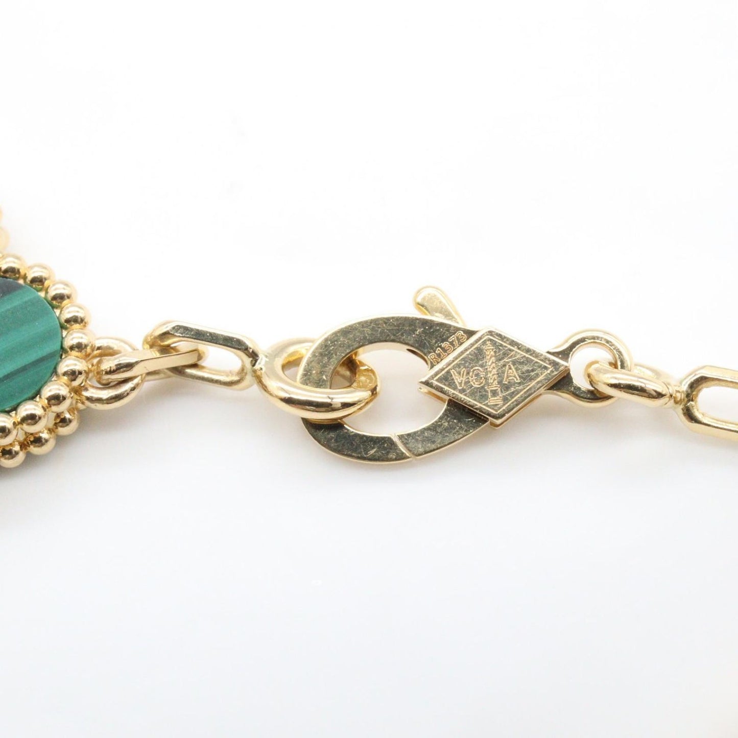 Van Cleef & Arpels Bracelet Vintage Alhambra 5 Motif Malachite 18 cm 18k — view 5