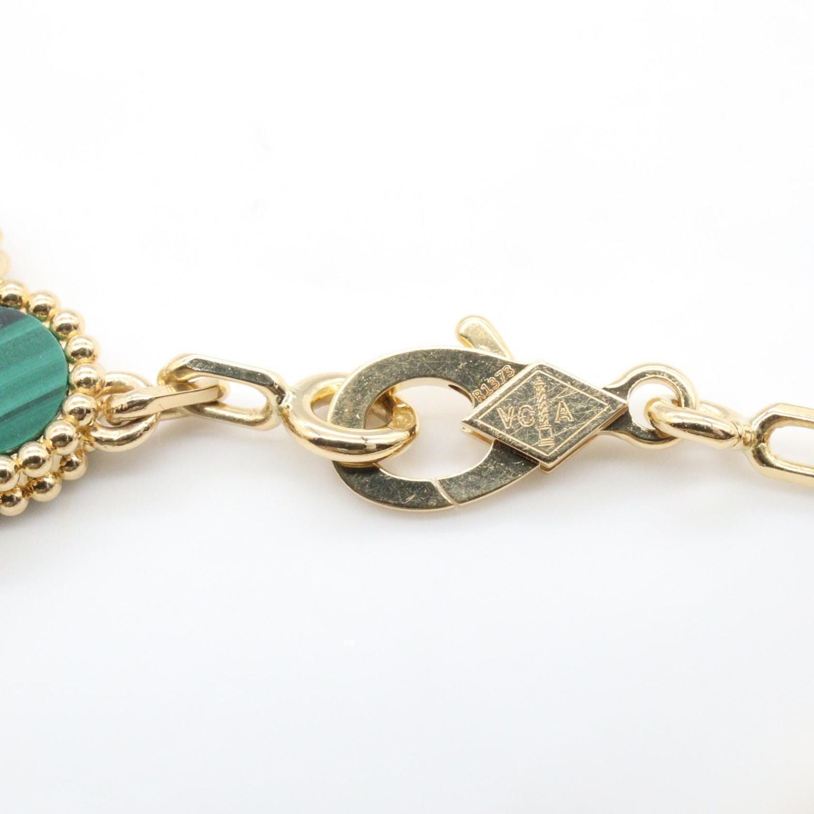 Van Cleef & Arpels Bracelet Vintage Alhambra 5 Motif Malachite 18 cm 18k — view 5