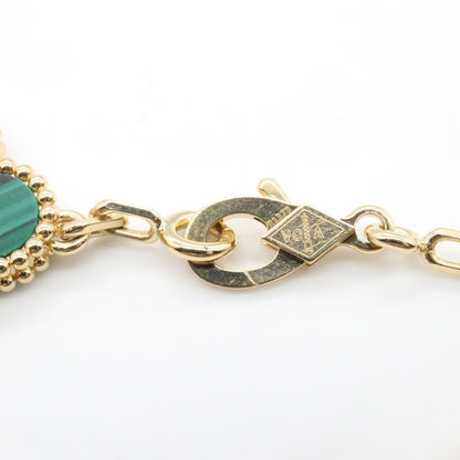 Van Cleef & Arpels Bracelet Vintage Alhambra 5 Motif Malachite 18 cm 18k — view 5