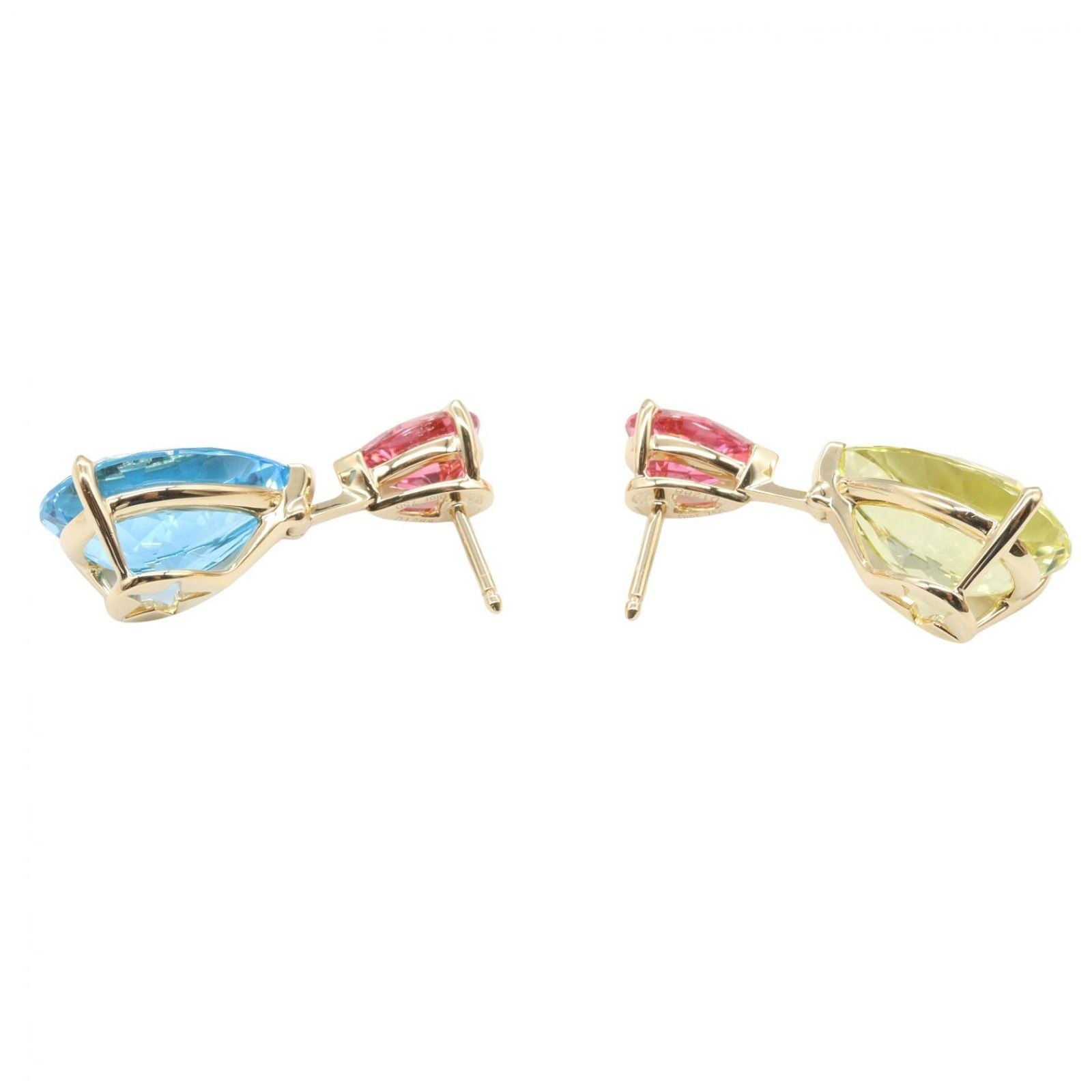 Dior Earrings Citrine Topaz Tourmaline 18k — view 3