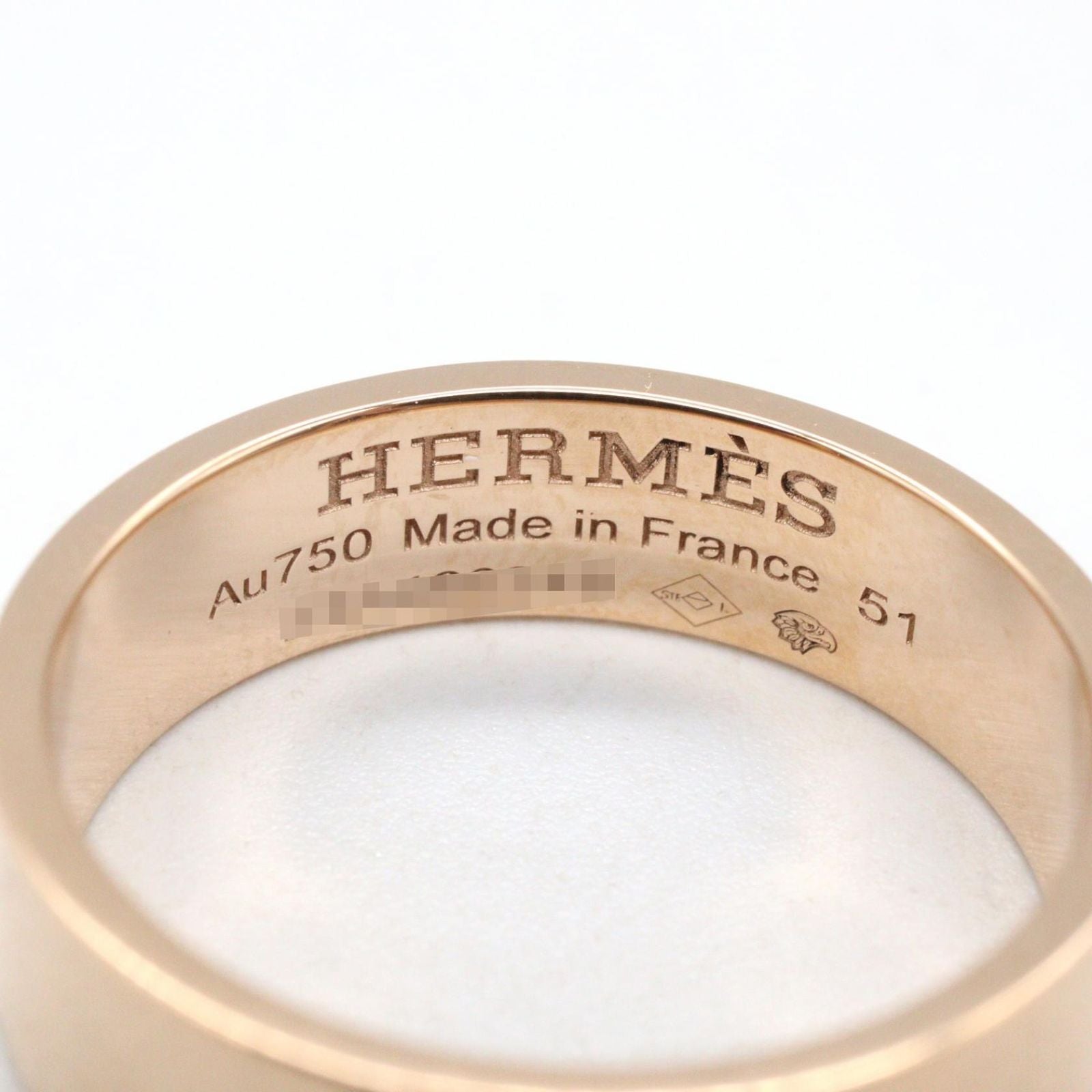 Hermes Ring D'ancre Diamond 18k Pink Gold — view 4