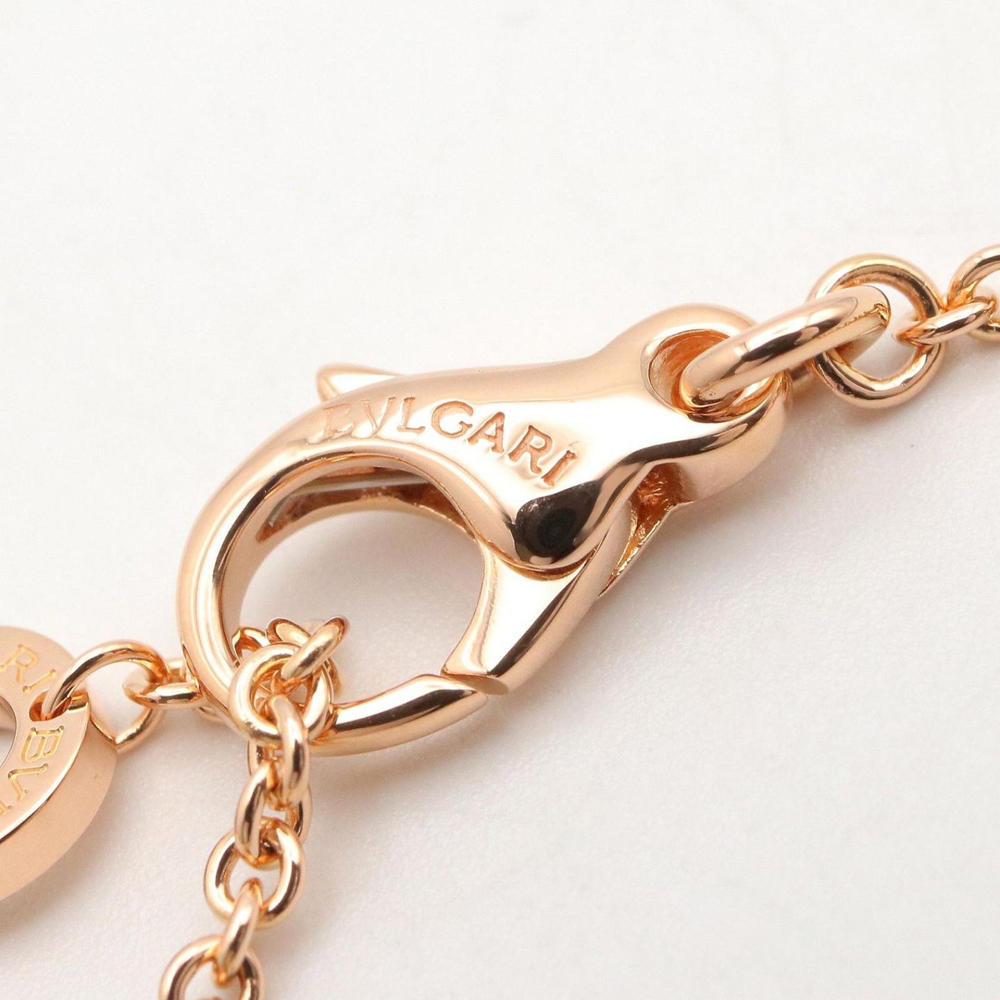 Bvlgari Necklace Circle Diamond 44.5 51.5 cm 18k Pink Gold — view 3