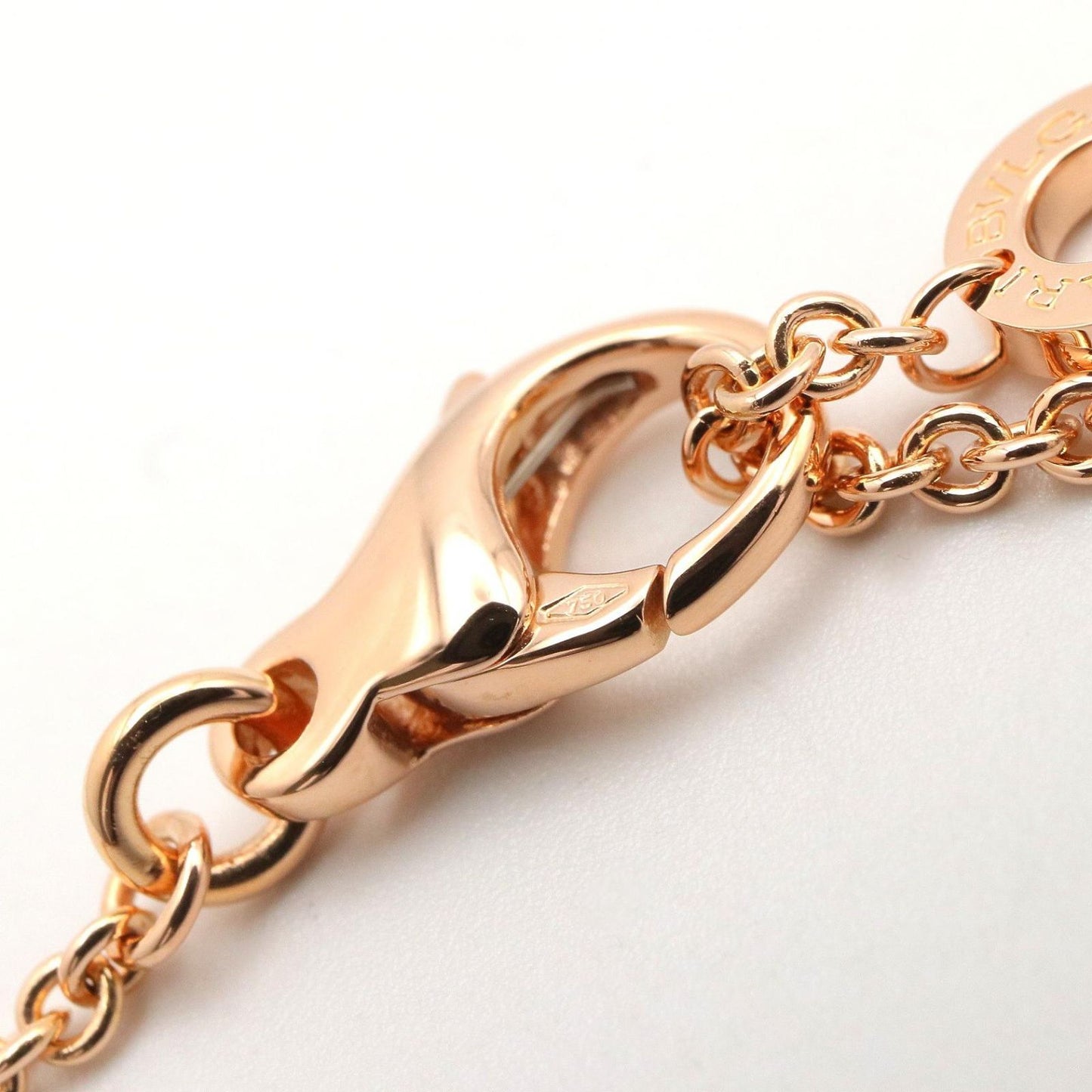 Bvlgari Necklace Circle Diamond 44.5 51.5 cm 18k Pink Gold — view 4