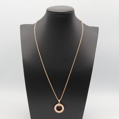Bvlgari Necklace Circle Diamond 44.5 51.5 cm 18k Pink Gold — view 7