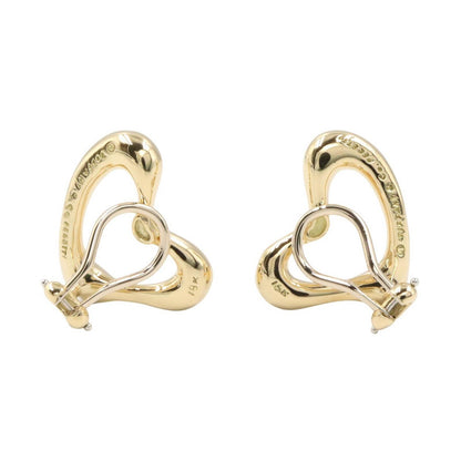 Tiffany & Co Earrings Open Heart Rutilated Quartz 18k — view 2