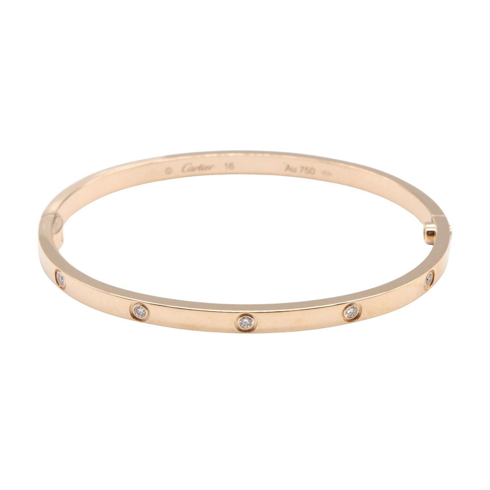 Cartier Bracelet Love SM 15 cm 18k Pink Gold Diamond