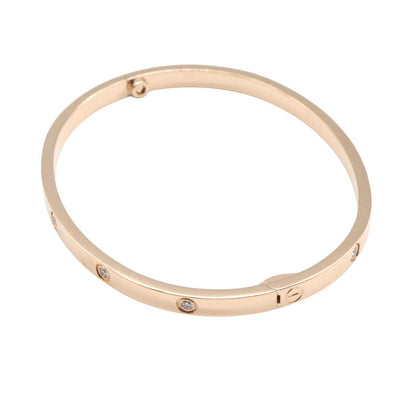 Cartier Bracelet Love SM 15 cm 18k Pink Gold Diamond — view 3
