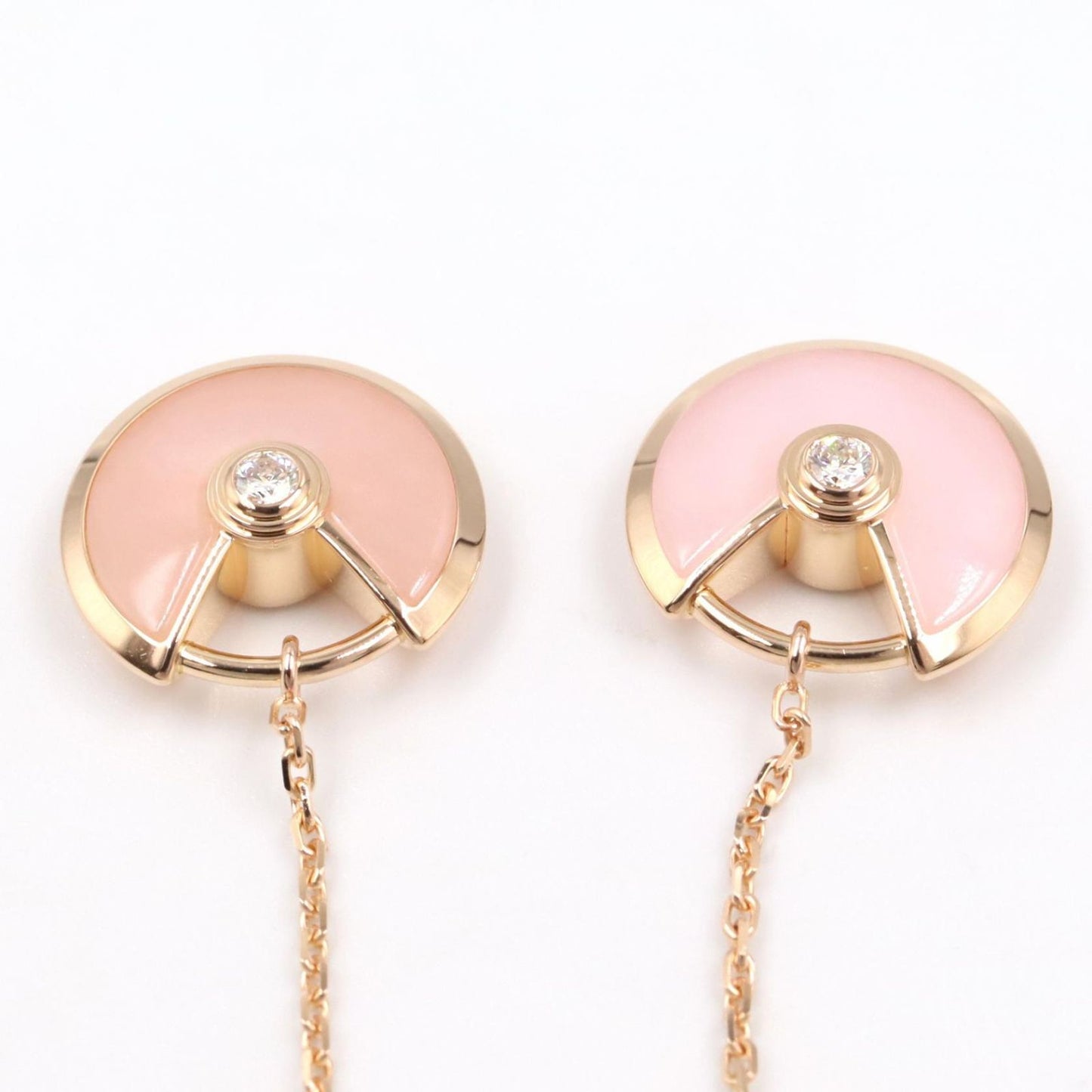 Cartier Earrings Amulet Diamond Opal 18k Pink Gold — view 7
