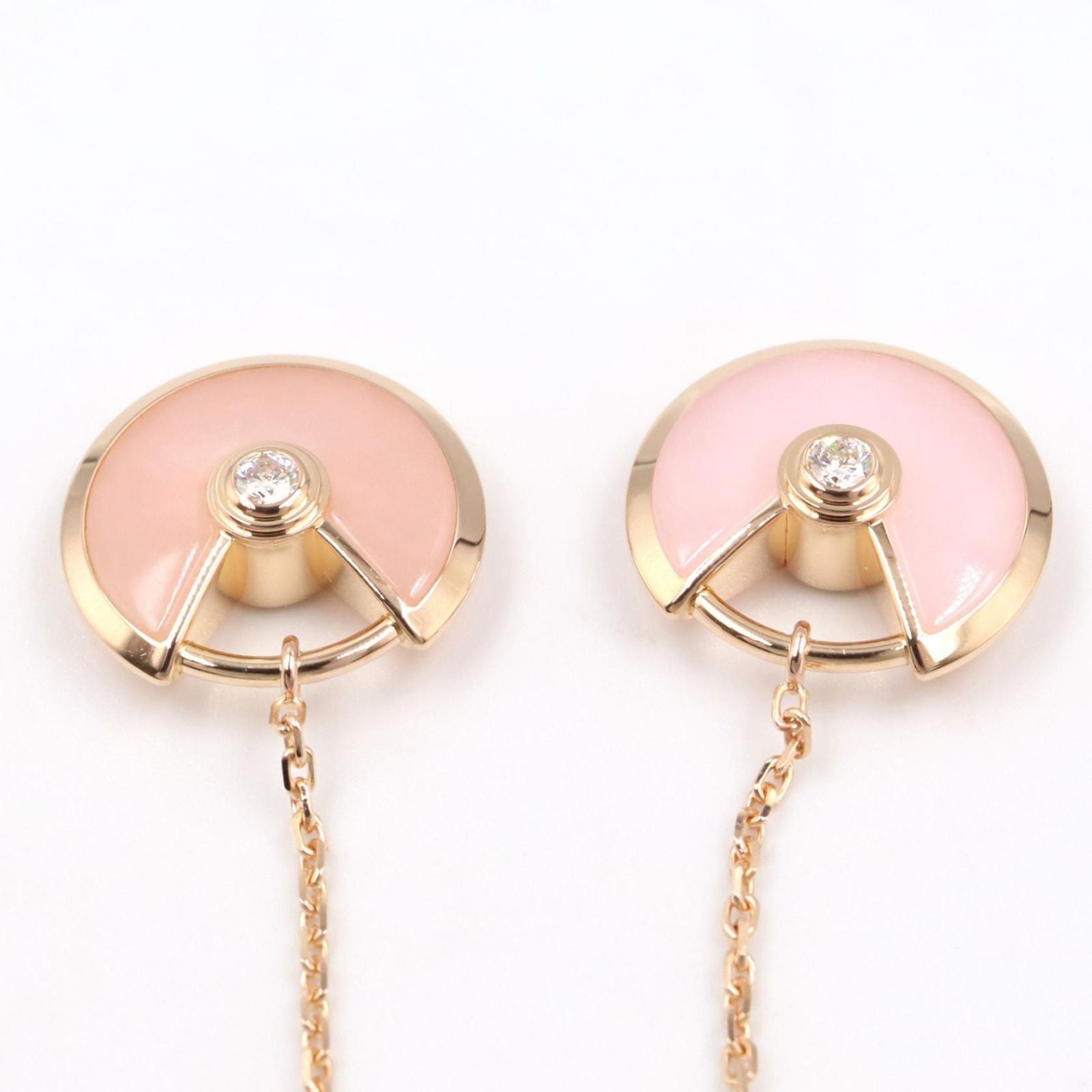 Cartier Earrings Amulet Diamond Opal 18k Pink Gold — view 7