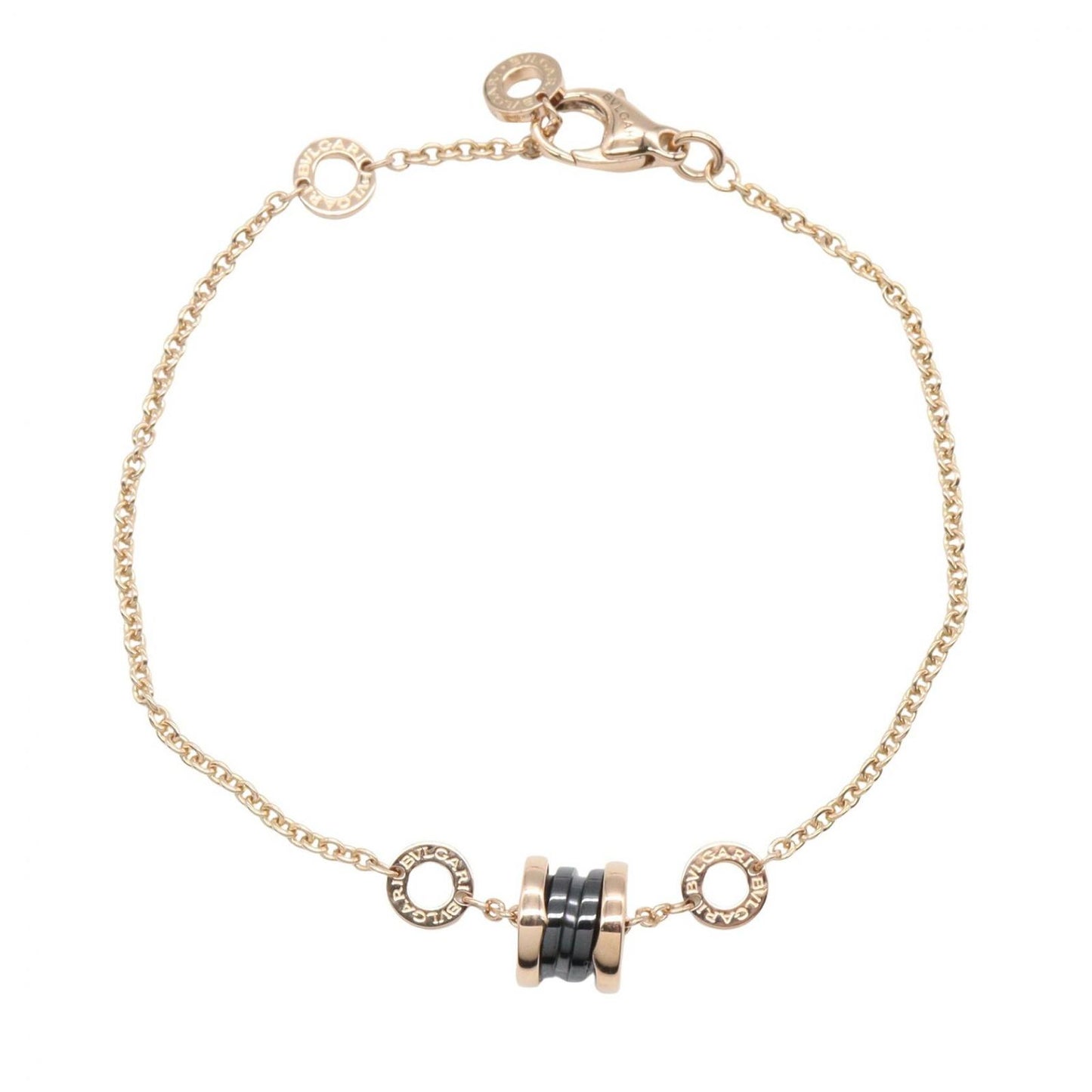 Bvlgari Bracelet Element Ceramic 16.5 19 cm 18k Pink Gold