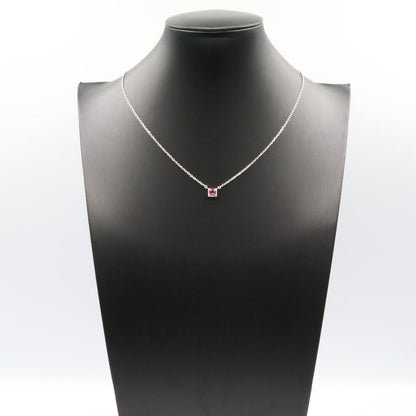 Cartier Necklace Tank Pink Tourmaline 40.5 41 cm 18k White Gold — view 7
