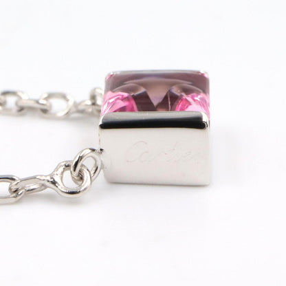 Cartier Necklace Tank Pink Tourmaline 40.5 41 cm 18k White Gold — view 3