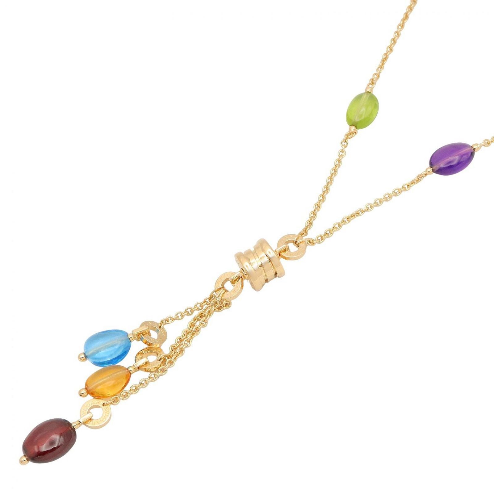 Bvlgari Necklace Element Multi Stone 38.5 45.5 cm 18k