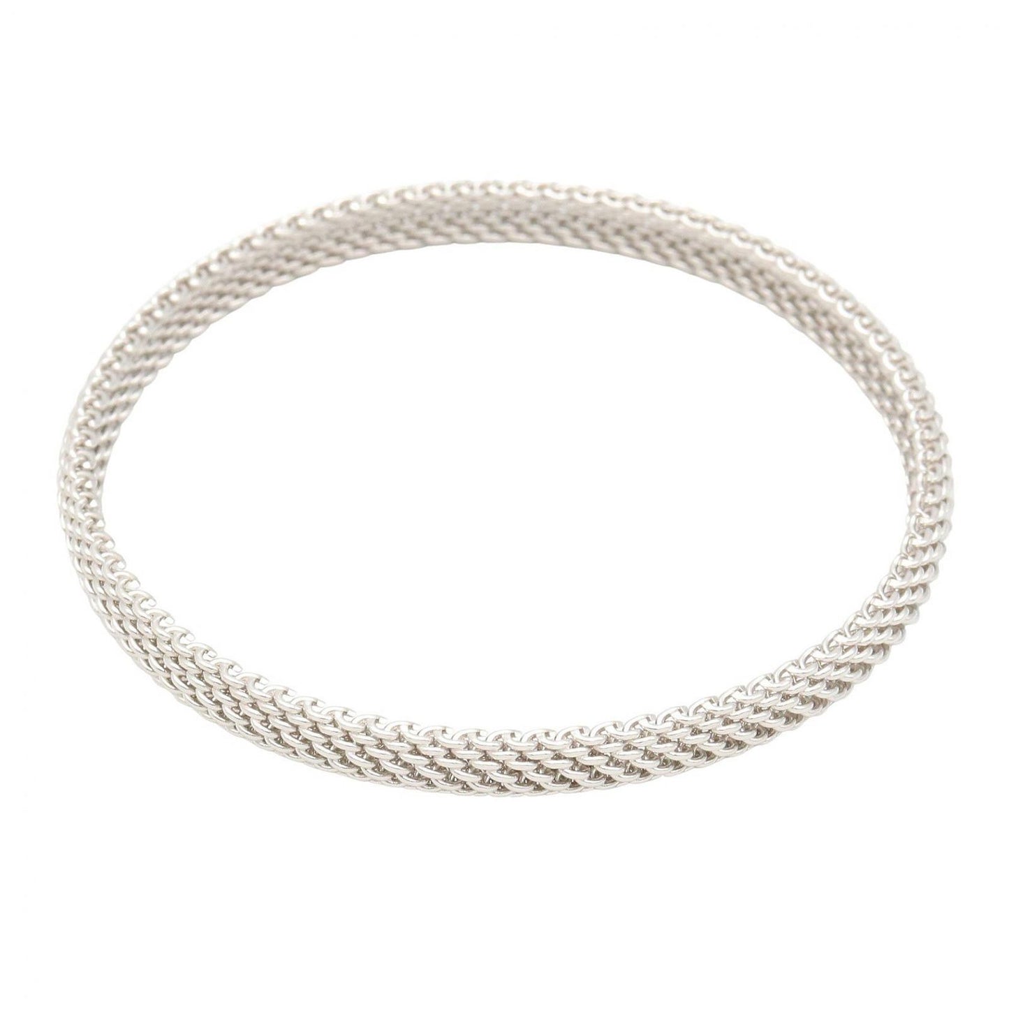 Tiffany & Co Bangle Somerset 19 cm 18k White Gold Bracelet — view 2