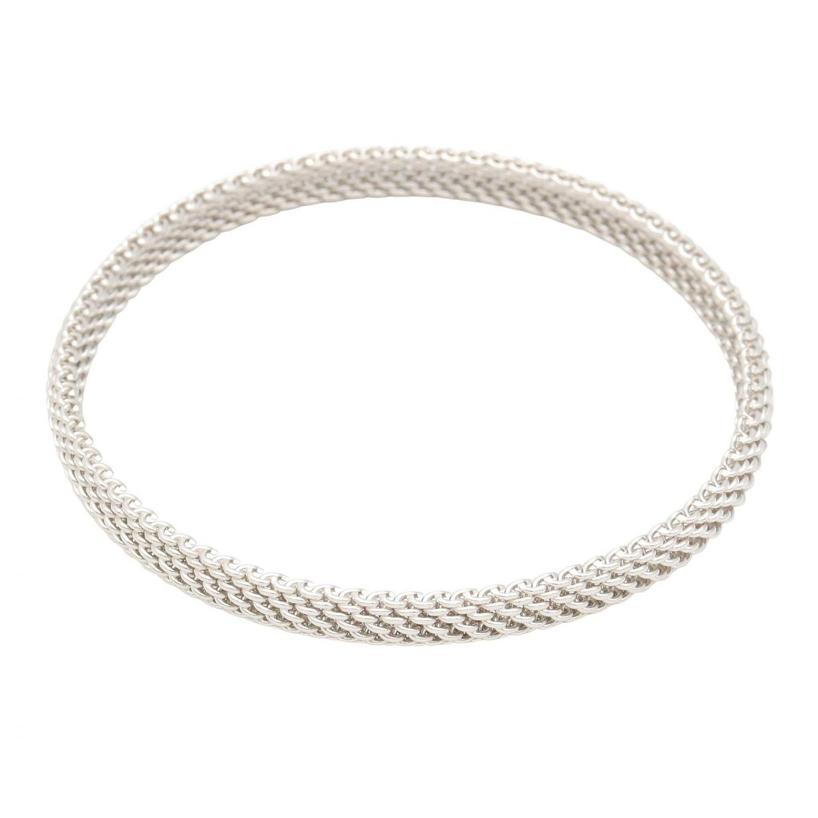 Tiffany & Co Bangle Somerset 19 cm 18k White Gold Bracelet — view 2
