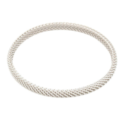 Tiffany & Co Bangle Somerset 19 cm 18k White Gold Bracelet — view 2