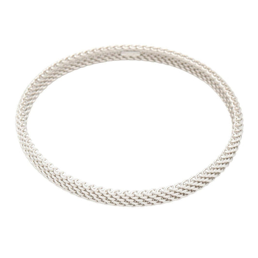 Tiffany & Co Bangle Somerset 19 cm 18k White Gold Bracelet