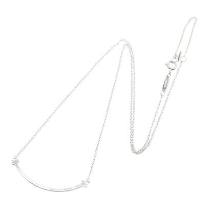 Tiffany & Co Necklace T Smile Small 40 45 cm 18k White Gold — view 2
