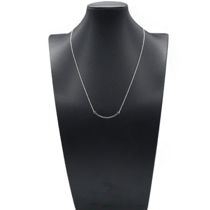 Tiffany & Co Necklace T Smile Small 40 45 cm 18k White Gold — view 5