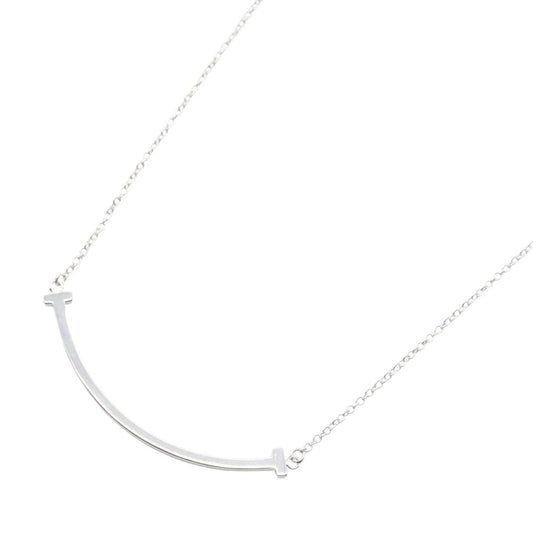 Tiffany & Co Necklace T Smile Small 40 45 cm 18k White Gold