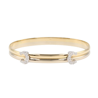 Cartier Bracelet 2C Diamond 17.5 cm 18k White Gold