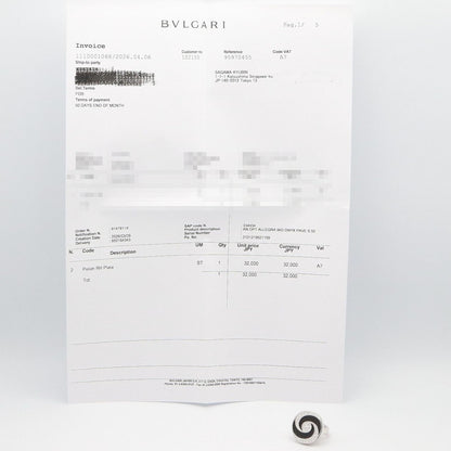 Bvlgari Ring Allegra Optical Diamond Onyx 18k White Gold — view 8