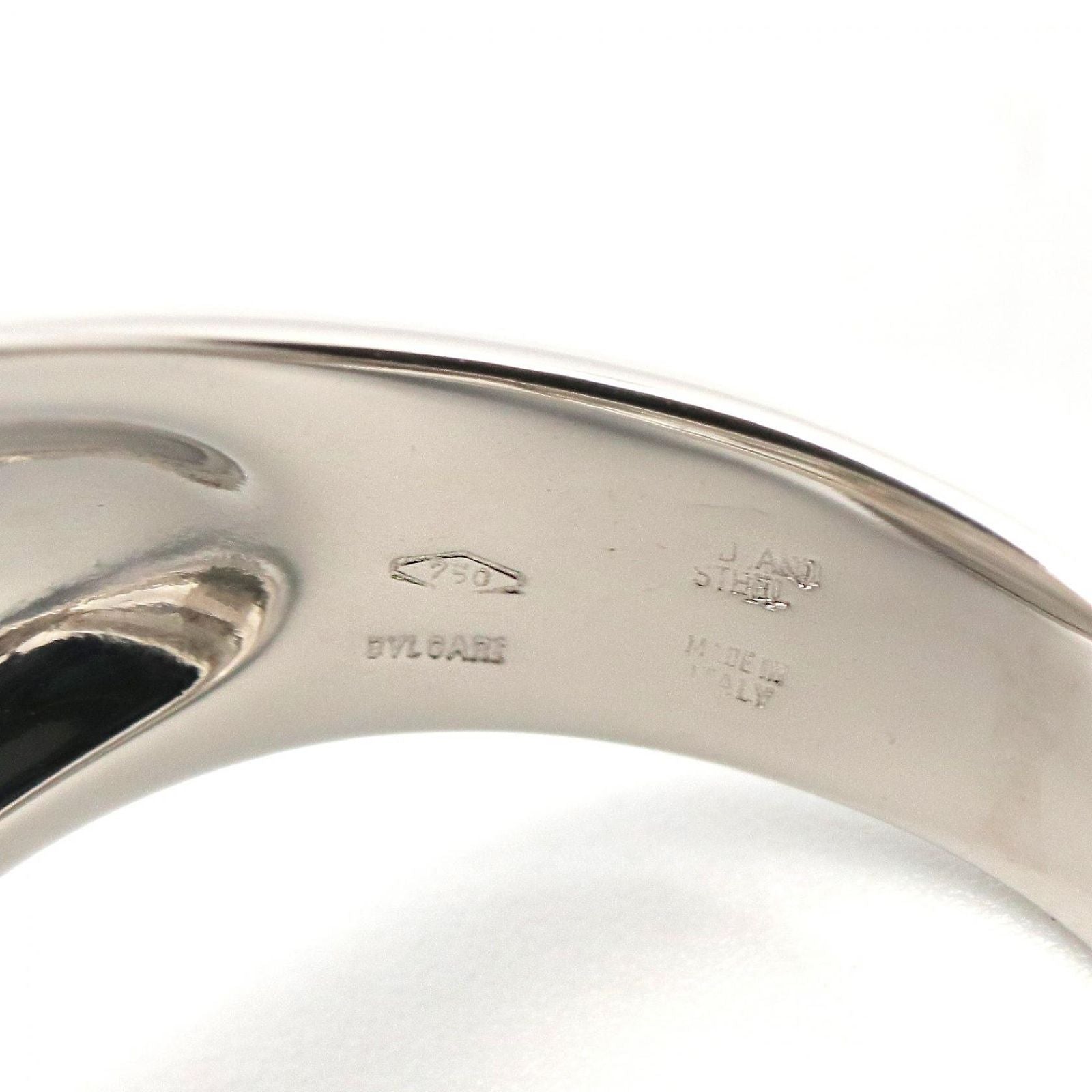 Bvlgari Ring Allegra Optical Diamond Onyx 18k White Gold — view 4