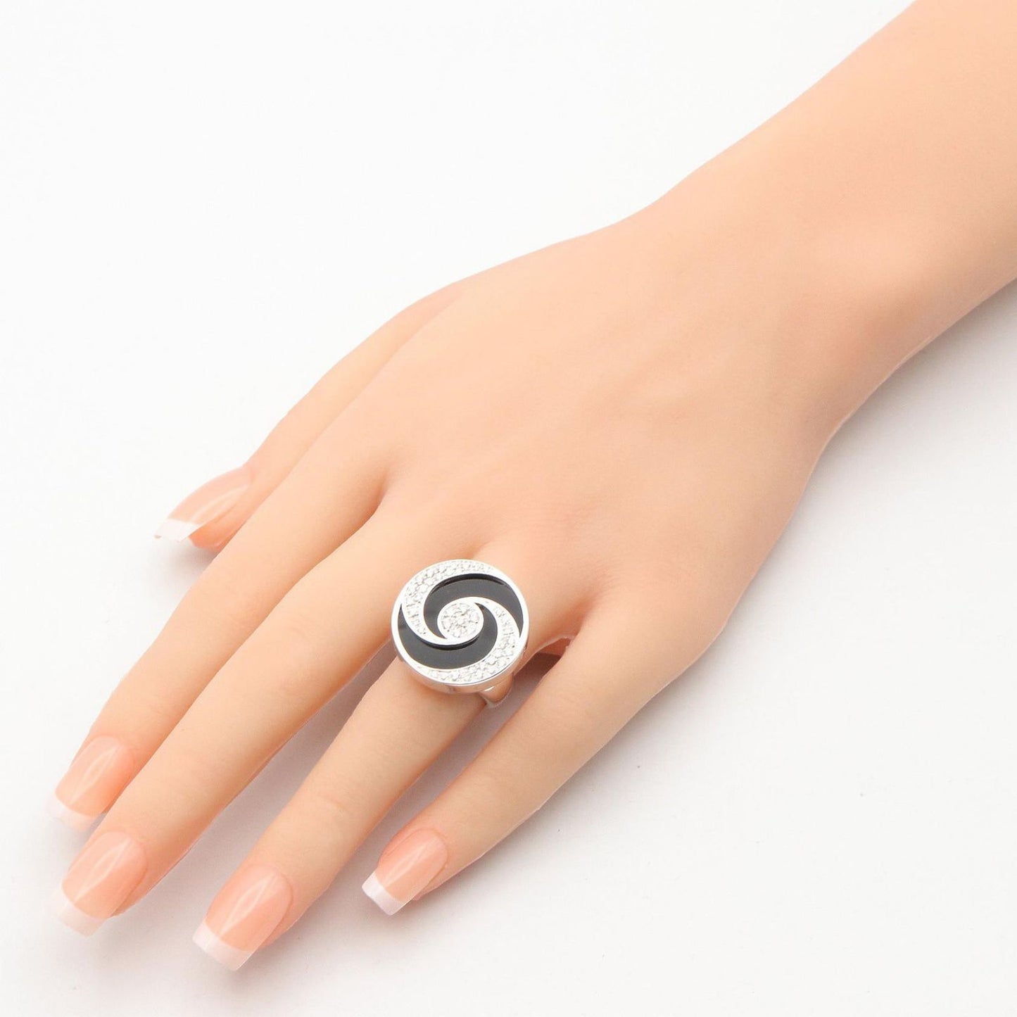 Bvlgari Ring Allegra Optical Diamond Onyx 18k White Gold — view 7