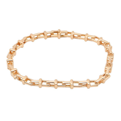 Tiffany & Co Bracelet Tee Narrow 15.5 cm 18k Pink Gold — view 2