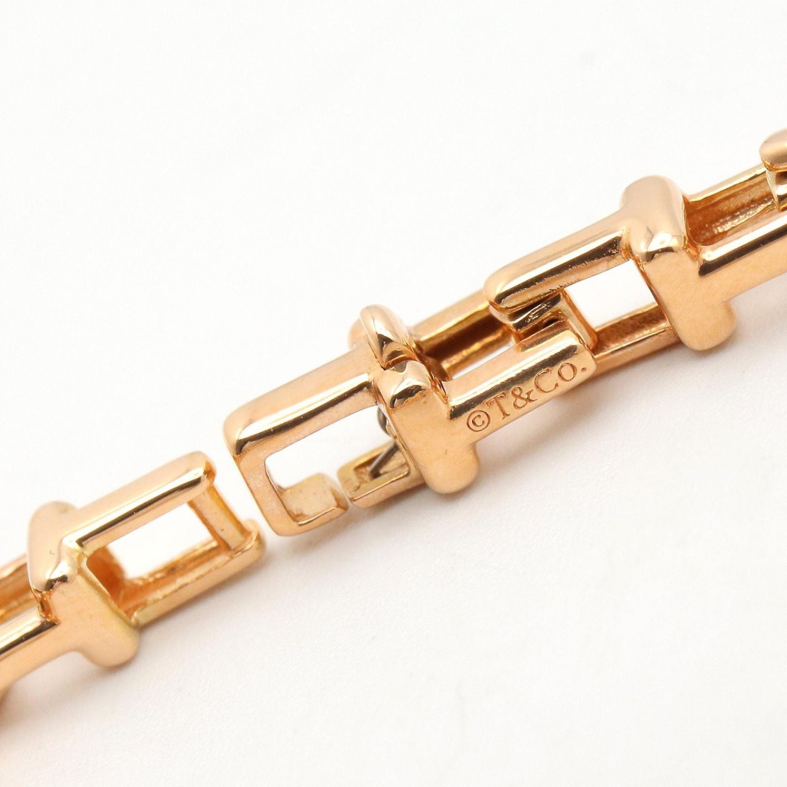 Tiffany & Co Bracelet Tee Narrow 15.5 cm 18k Pink Gold — view 4