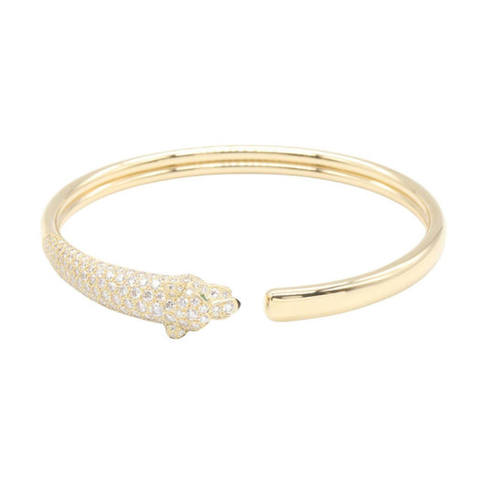Cartier Bracelet Panthelle Emerald Diamond Onyx Bangle 14.5 cm 18k
