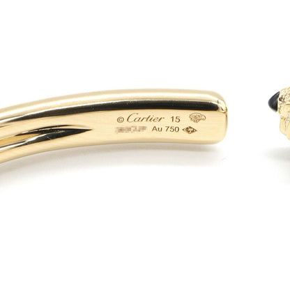 Cartier Bracelet Panthelle Emerald Diamond Onyx Bangle 14.5 cm 18k — view 7