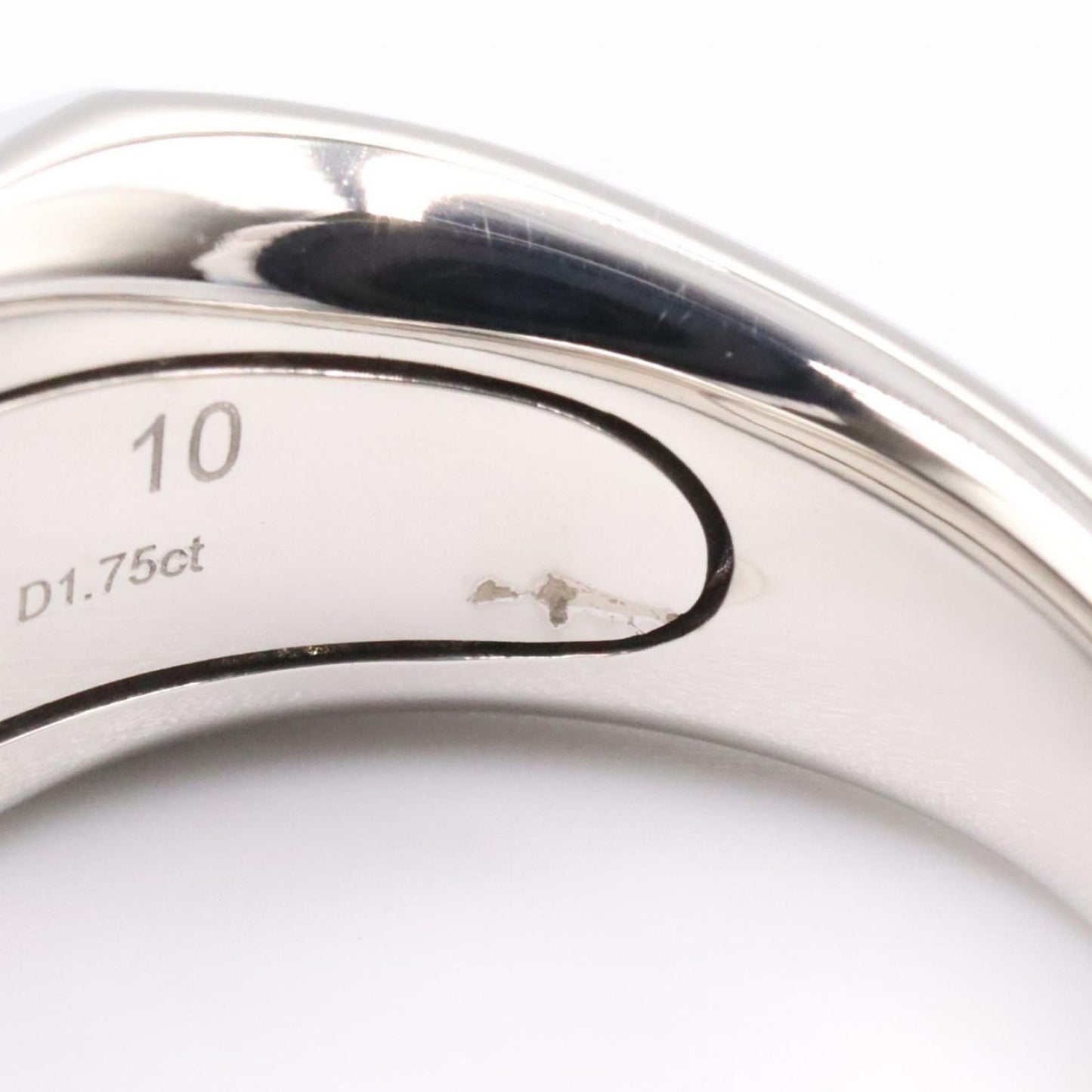 Prada Ring Signet Diamond 18k White Gold — view 5