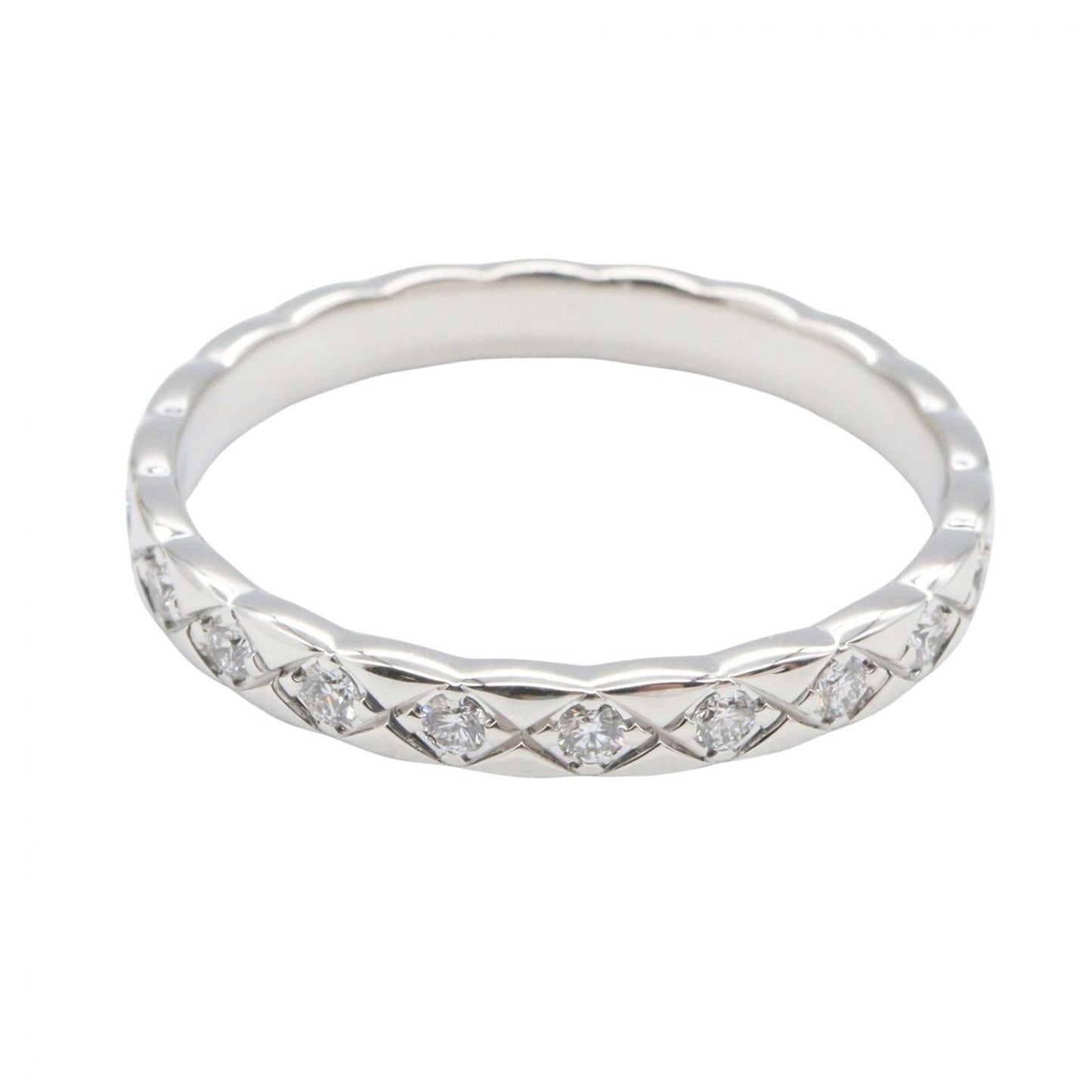 Chanel Ring Coco Crush Diamond 18k White Gold — view 2