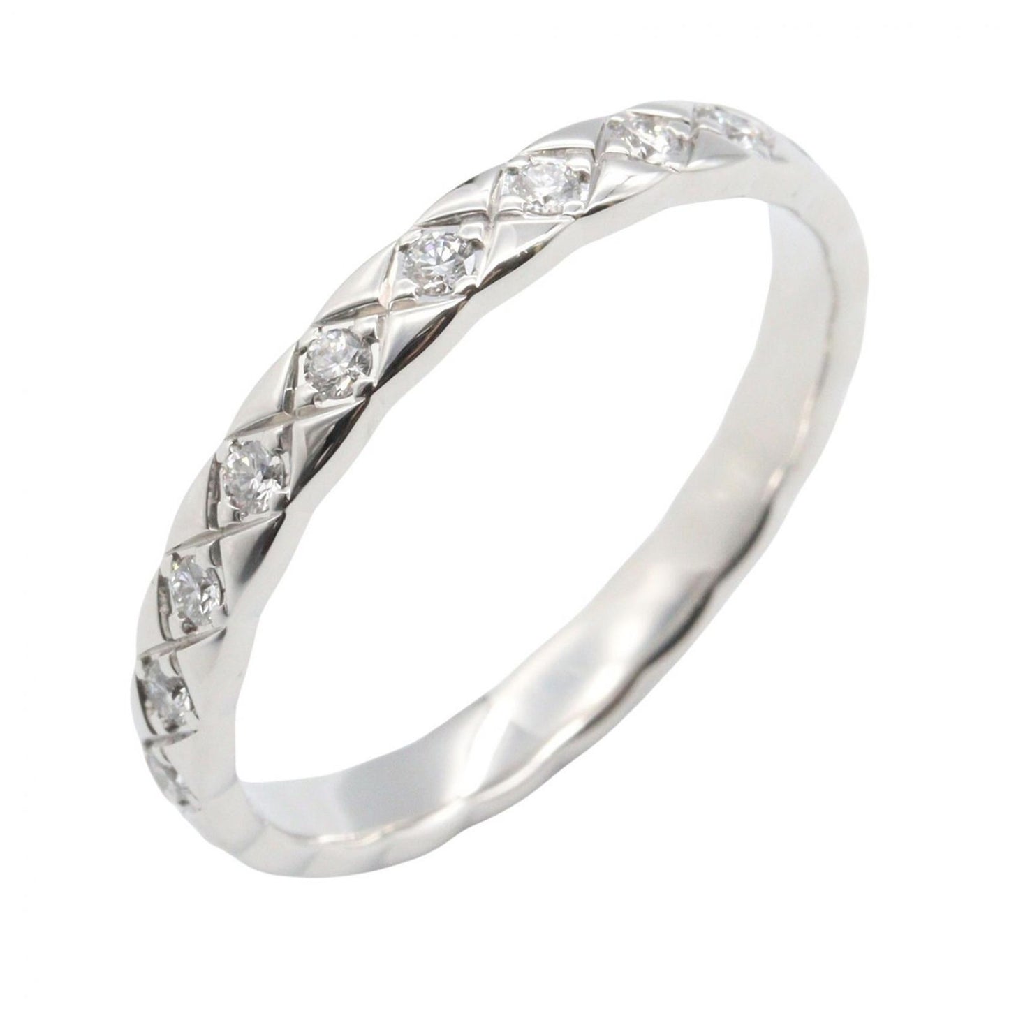 Chanel Ring Coco Crush Diamond 18k White Gold