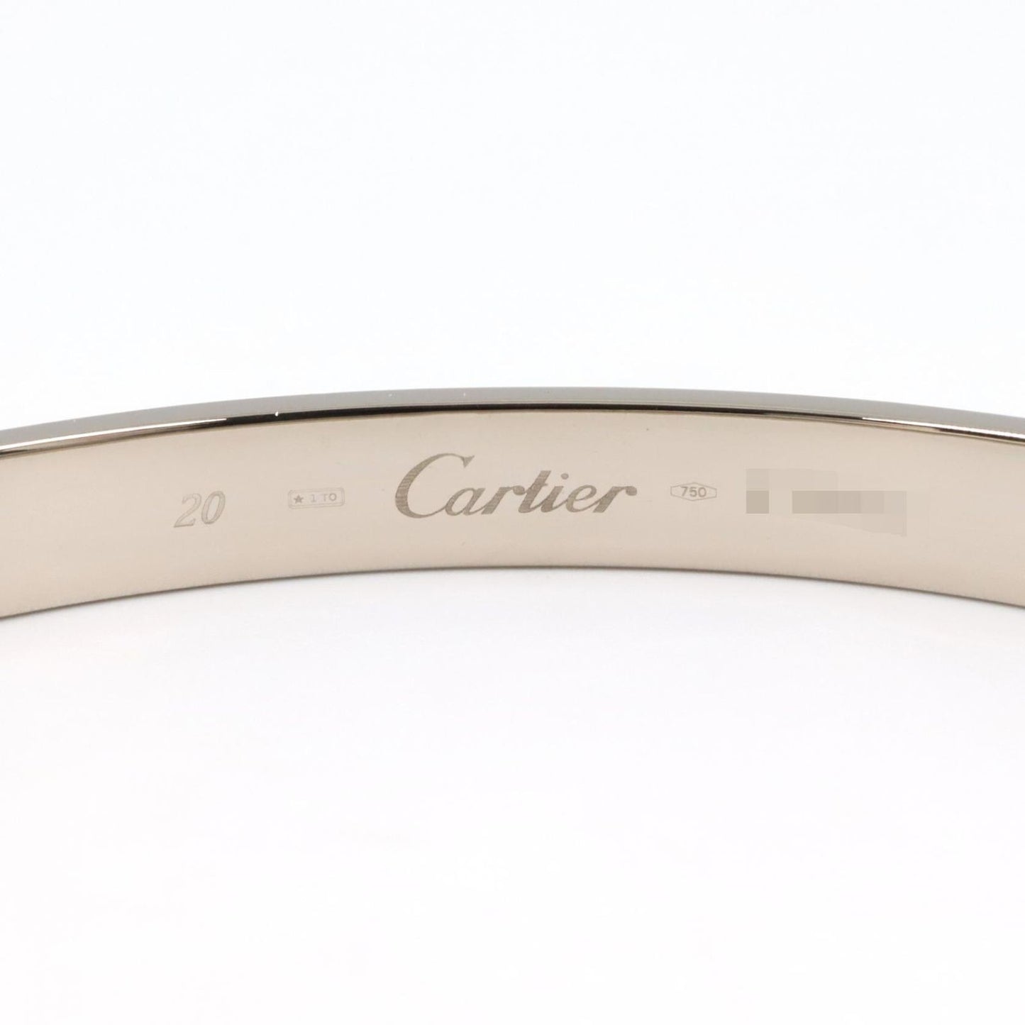 Cartier Bracelet Love 18.5 cm 18k White Gold — view 3